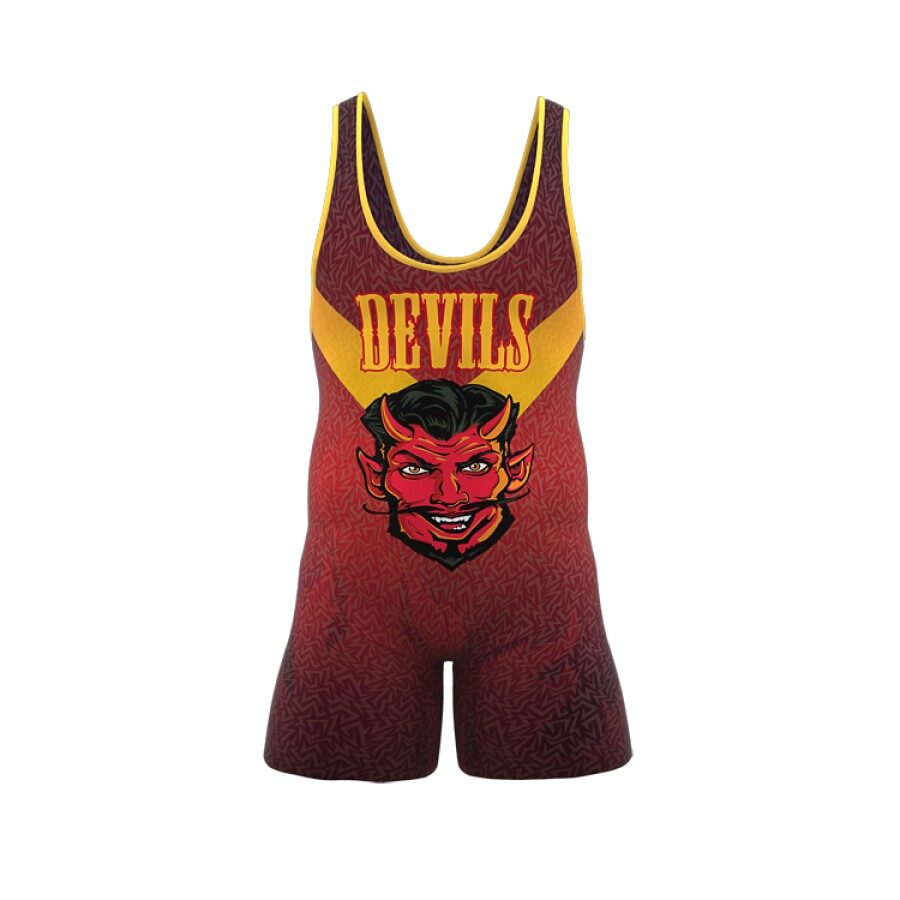 ZA Enforcer Wrestling Singlet Mens-0