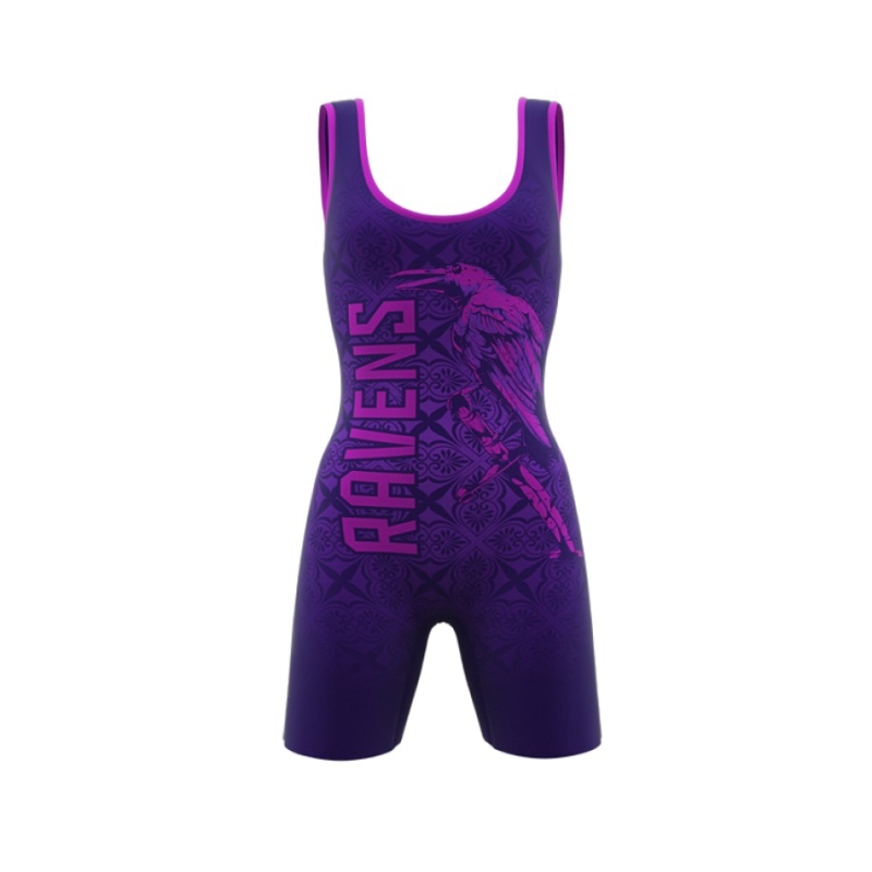 ZA Enforcer Wrestling Singlet Womens-0