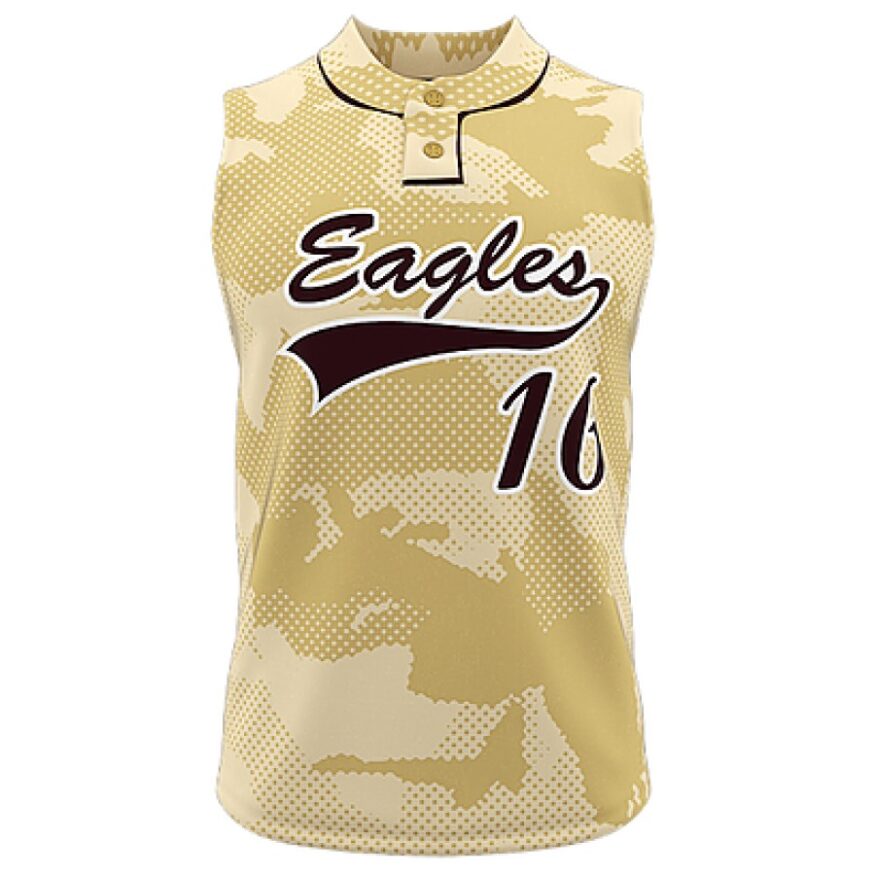 WalkOff Series Custom 2Button Sleeveless Baseball Jersey Zone Athletics