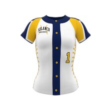 ZA Diamond Fastpitch Full Button Jersey-0