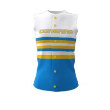 ZA Diamond Fastpitch Full Button Sleeveless Jersey-0