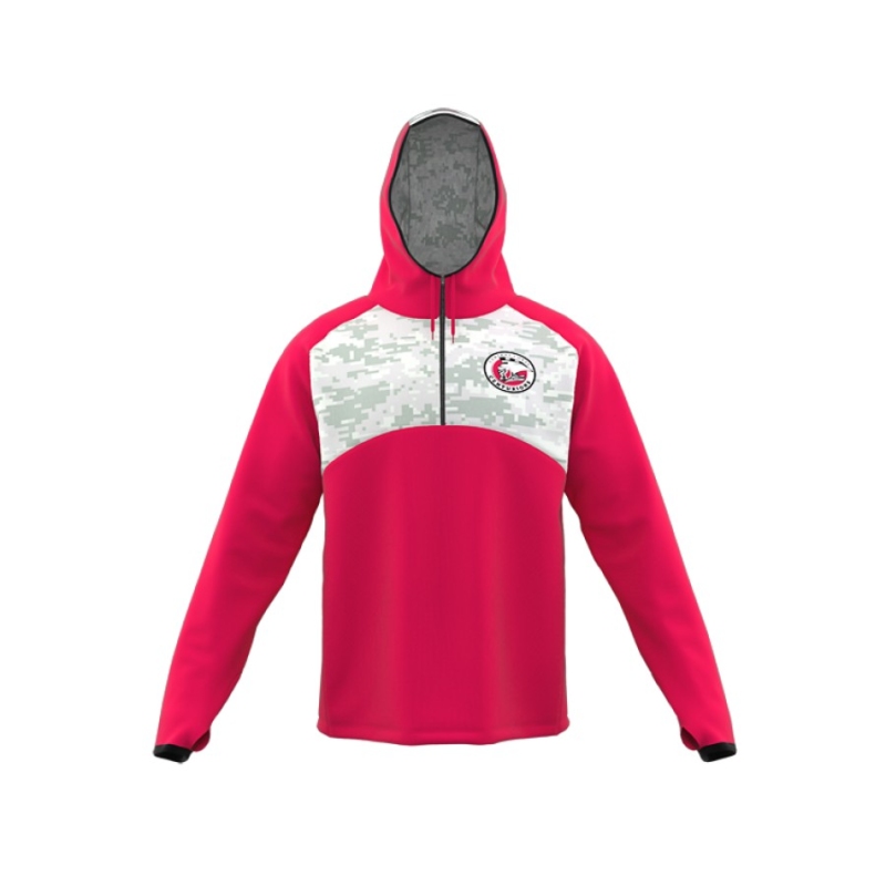 ZA Icon ¼ Zip Hybrid Hooded Warmup-0