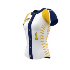 ZA Diamond Fastpitch Full Button Jersey-1475