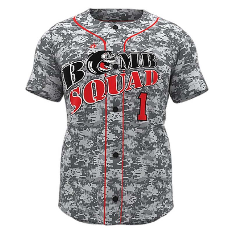 ZA Walk-Off Series Full Button Short Sleeve Baseball Jersey-0