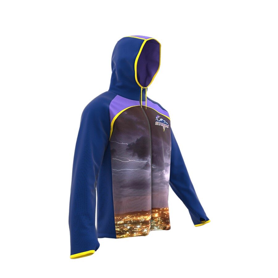 ZA Icon Full Zip Hybrid Hooded Warmup-1886 ZA Icon Full Zip Hybrid Hooded Warmup-1886