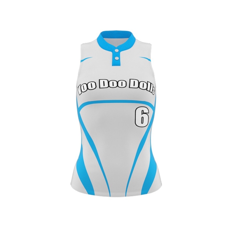 ZA Diamond Fastpitch 2 Button Sleeveless Jersey-0