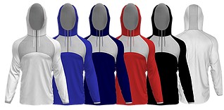 ZA Icon ¼ Zip Hybrid Hooded Warmup-938