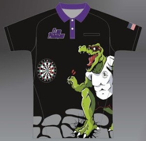 ZA Sideline Polo Shirt - Club Paragon Darts Purple Collar-0