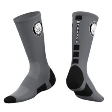Michigan Mystics Custom Socks 2019 - Gray-0