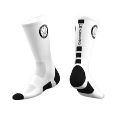 Michigan Mystics Custom Socks 2019 - White-0
